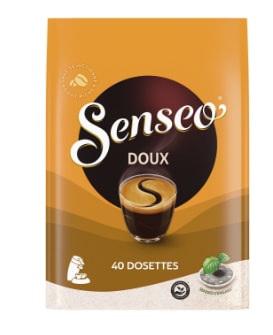 Le paquet de 40 dosettes de café doux compatibles Senseo à 6,45€
