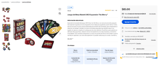 Juego de Mesa UNO Expansión No Mercy por $85 | Oferta Walmart