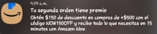 Cupón Amazon Now: $150 de rebaja en 2do pedido