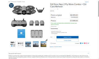 Dron DJI Neo 2 Fly More Combo por $7,599 | Oferta Costco