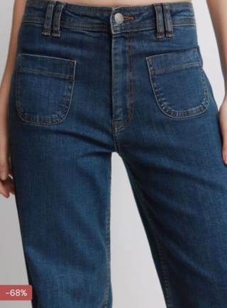 Jeans super flare de talle alto por 11.04€.