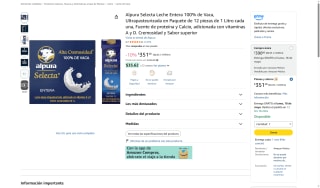 12 Pack Leche Alpura 1L por $351 | Oferta Amazon