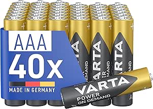 VARTA AAA Batteries Pack of 40 – £7.78 Amazon Deal