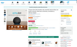 Amazon Echo Dot (Modelo Reciente) por $679 | Amazon (Prime)