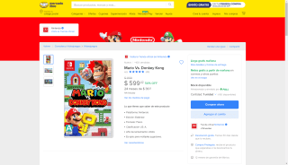 Mario Vs. Donkey Kong por $599 | Oferta Mercado Libre