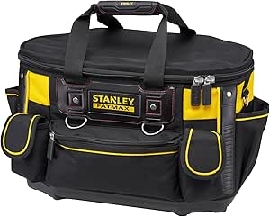 STANLEY FATMAX Round Top Rigid Tool Bag, 18", Quick Tool Access with Wide Opening Zip