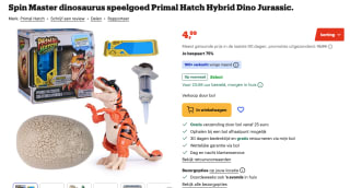 Primal Hatch interactieve Jurassic World dinosaurus voor €4,99 bij Bol