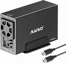 2 Bay USB-C RAID Hard Drive Enclosure with Fan Deal