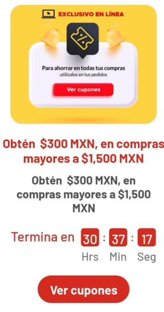 Cupón Soriana: $300 de Descuento