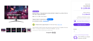Monitor 27" Balam Rush Ultra Odyssey II MGX27 por $2,299 | Grupo DECME
