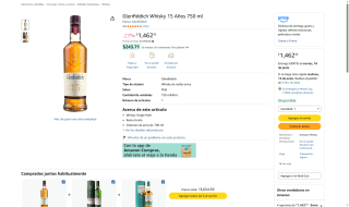 Whisky Glenfiddich 15 años por $1,462 | Oferta Amazon