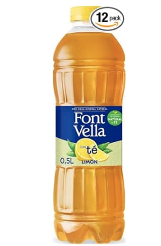 12 botellas Agua Mineral Font Bella Té Limón 0.5 L por solo 0.90€