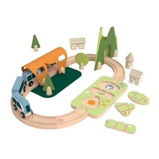 Classic World Houten Treinbaan Speelset, 40dlg. voor €15 bij Lobbes