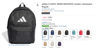 adidas performance - Classic - Rugzak voor €15,99 bij Amazon