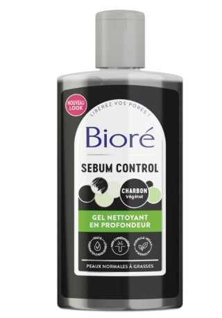 Gel nettoyant en profondeur au charbon Bioré 200ml à 9,98€