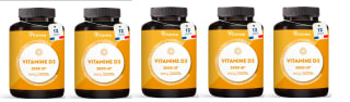 5 x Vitamina D3 2000 UI - Suplemento para Defensas, Inmunidad y Salud Ósea por 34.95€