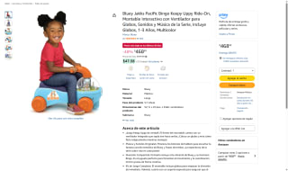 Bluey Jakks Pacific Bingo Keepy Uppy Ride-On por $469 | Amazon