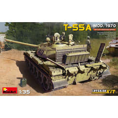 MiniArt MIN37094 Kit de maqueta T-55A 1/35 sin pintar, interior detallado a 49.99€