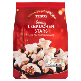 Tesco Lebkuchen Iced Stars 250G, £1 (Clubcard Price)