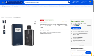 Perfume Abercrombie First Instinct Blue por $419 | Oferta Walmart