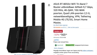 ASUS RT-BE92U WiFi 7 router voor €165 bij Amazon