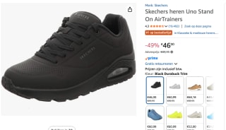 Skechers Uno Stand On Air voor €46 bij Amazon