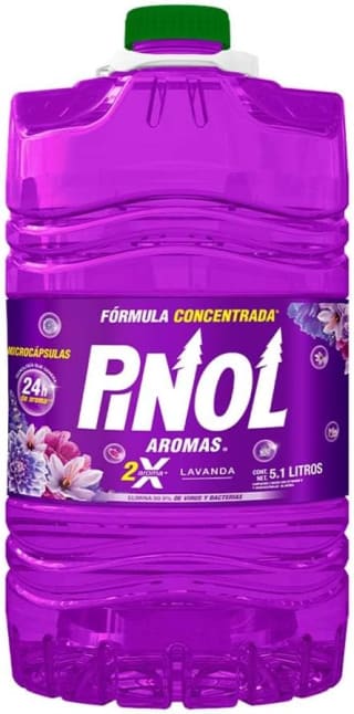 Pinol Aromas Limpiador Multiusos Aroma Lavanda 5.1L por $84 | Descuento Amazon