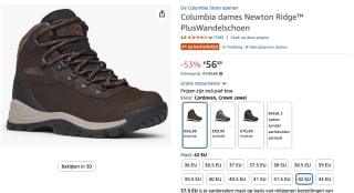 Columbia NEWTON RIDGE™ PLUS Women's Wandelschoenen voor €56,89 bij Amazon