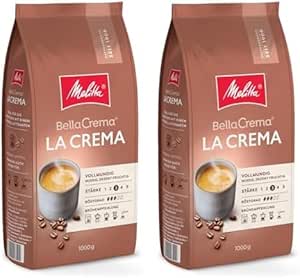 Pack de 2 café en grain Melitta BellaCrema La Crema à 28,78€