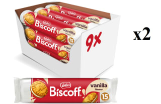 2 Packs de 9 x 150g de Lotus Biscoff Galletas Rellenas de Vainilla por 17.32€