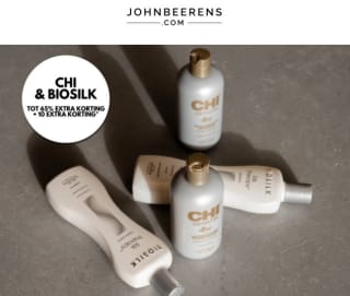 Tot 65% korting + 10% extra op Biosilk & CHI bij John Beerens
