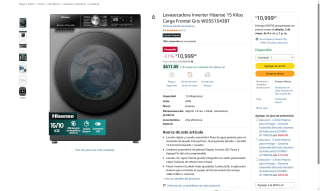 Lavasecadora Hisense 15kg por $10,999 | Oferta Amazon