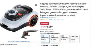 Segway Navimow i208 AWD - Robotgrasmaaier voor €899 bij Amazon