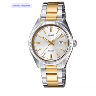 Casio reloj mujer analógico cuarzo correa acero inoxidable ltp-1302psg-7ave a 29.27€