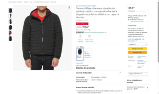 Chamarra Tommy Hilfiger Elástica Negro G por $855 | Amazon