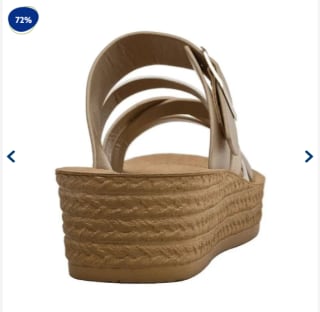 Sandalias Punta Abierta Mujer Bruno Rossi Beige $6.990 disponible en Dimarsa, Chile