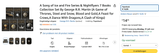A Song of Ice and Fire Series & Nightflyers Paperback boxset met 7 boeken voor €14,95