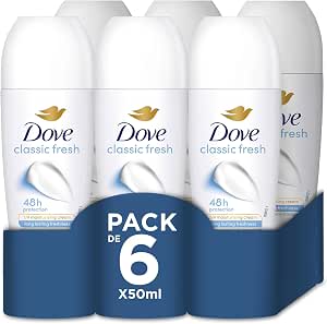 6 desodorantes Dove Roll-On Protección 48 horas Cuidado Esencial 50 ml por 5.49€