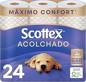Scottex Acolchado 24 rollos 3 capas por 7.44€
