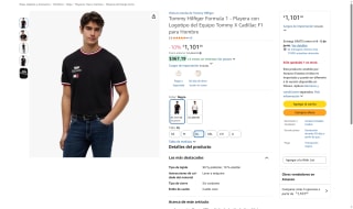 Playera Tommy Hilfiger F1 por $1,102 | Oferta Amazon