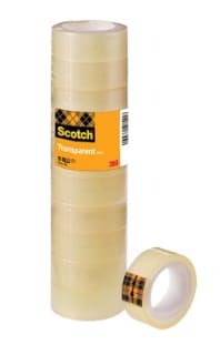 Lot de 10 rouleaux de ruban adhésif Scotch transparent à 2,99€