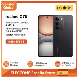 Realme C75 Smartphone Helio G92 Max 5828mAh 45W 50MP IP69 por 10799€