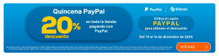 Cupón Steren: 20% de descuento con PayPal