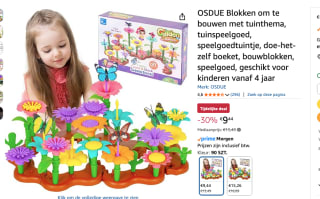 OSDUE Blokken om te bouwen met tuinthema, voor €9,44 bij AMazon