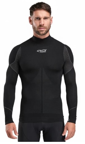 Sous maillot hiver EKOI Perf THERMO Col haut Noir à 18€