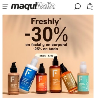 -30% Facial y Corporal y -25% en Todo Frsshly.