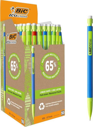 50 stuks BIC Matic Ecolutions Drukpotloden, 0,7 mm, HB voor €11,19 bij Amazon