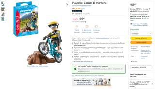 Playmobil Ciclista Montaña Special Plus por $59 | Amazon
