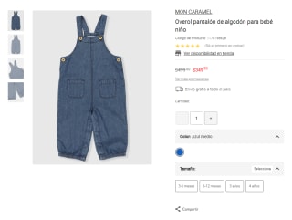 Overol Bebé 3-6m a 4a por $349 | Oferta Liverpool