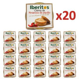 Pack 20 Iberitos Crema de Pimientos de Piquillo con Queso de Torta 20 x 70 g a 9.99€